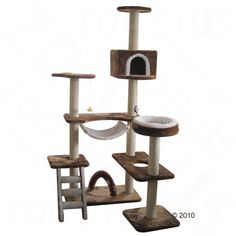 arbre a chat maison en pain d'epice xxl